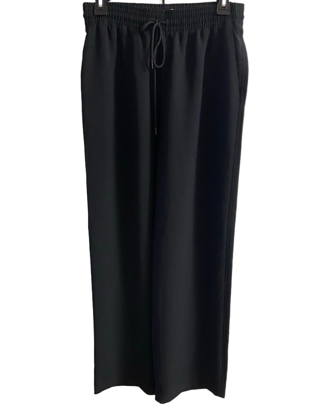 Wilfred Aritzia Black Elastic Drawstring Wide Leg Trousers Pants Small